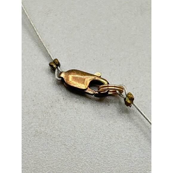 Aurora Borealis Crystal Necklace Spaced Station Delicate Silver 925 Clasp - Picture 5 of 8